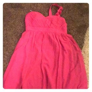 Short pink party dress